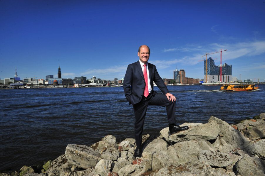 Bundeskanzler Olaf Scholz fotografiert von Henning Scheffen